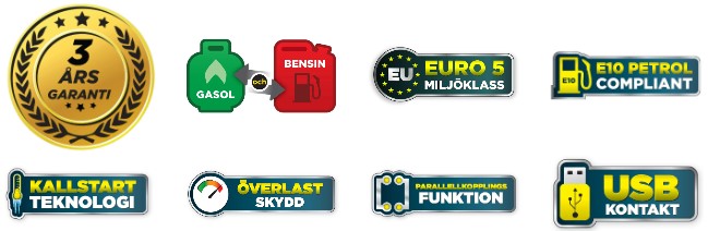 Champion Inverterelverk 3000W The Mighty Fusion Dual Fuel ups